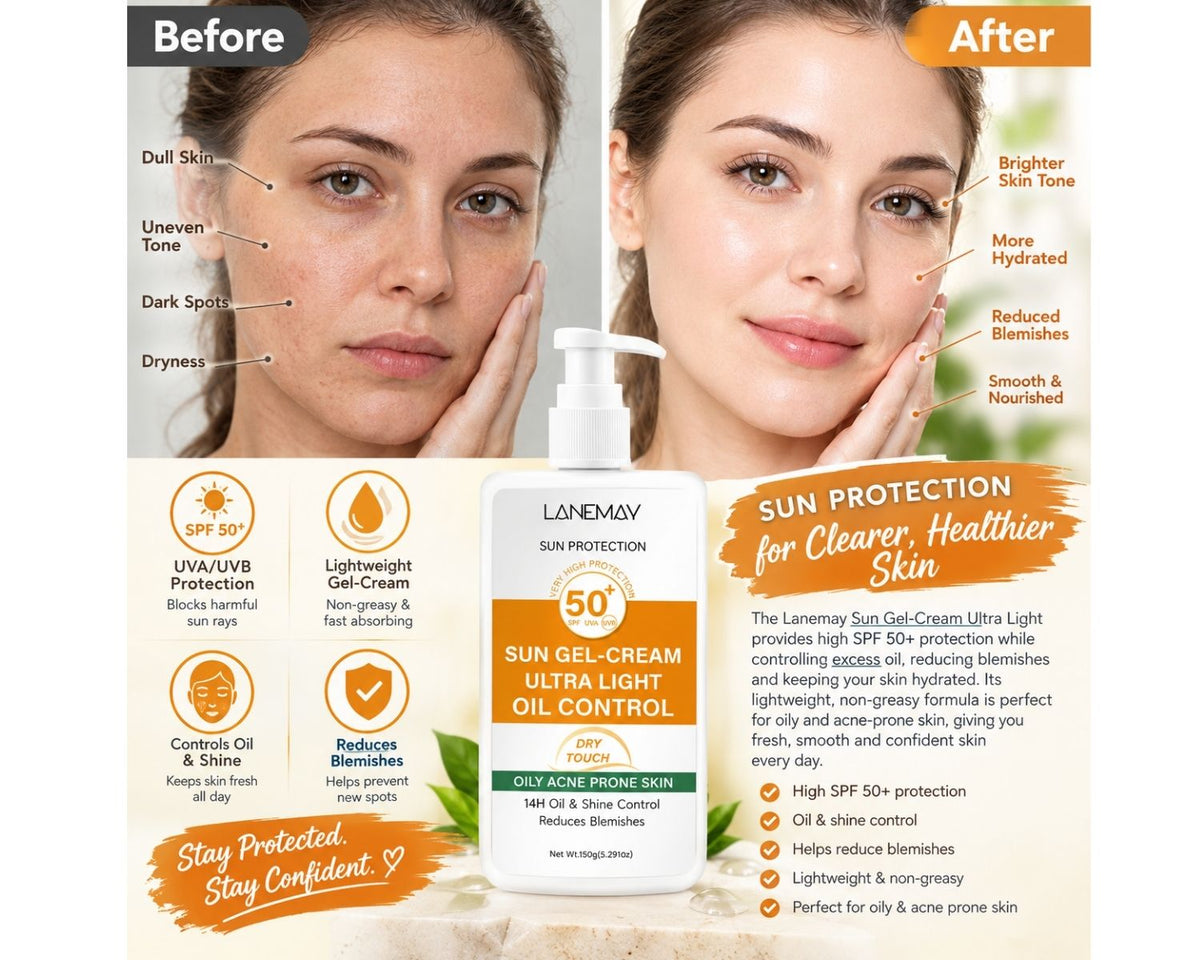 Lightweight face sunscreen SPF 50