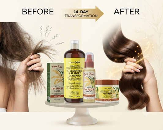 Love Jojo Rice Extract Hair Oil 100ml for nourished and healthy-looking hair.