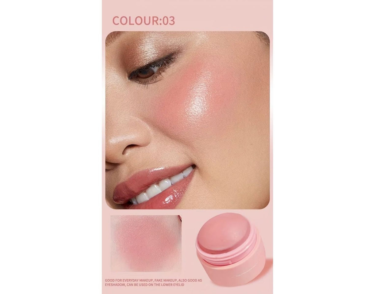 Matte cheek blush makeup