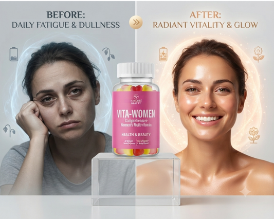 Nature's Beauty Vita-Women Multivitamin Gummies with 60 gummies for daily nutritional support.
