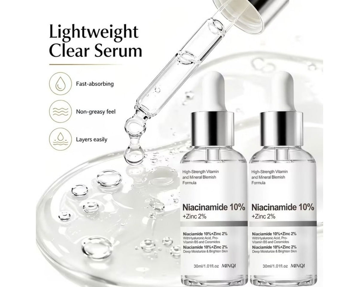 Niacinamide 10% Zinc 2% facial serum 2pcs