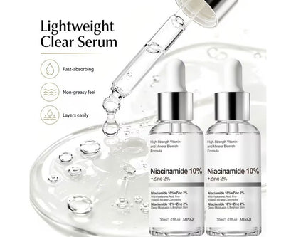 Niacinamide 10% Zinc 2% facial serum 2pcs