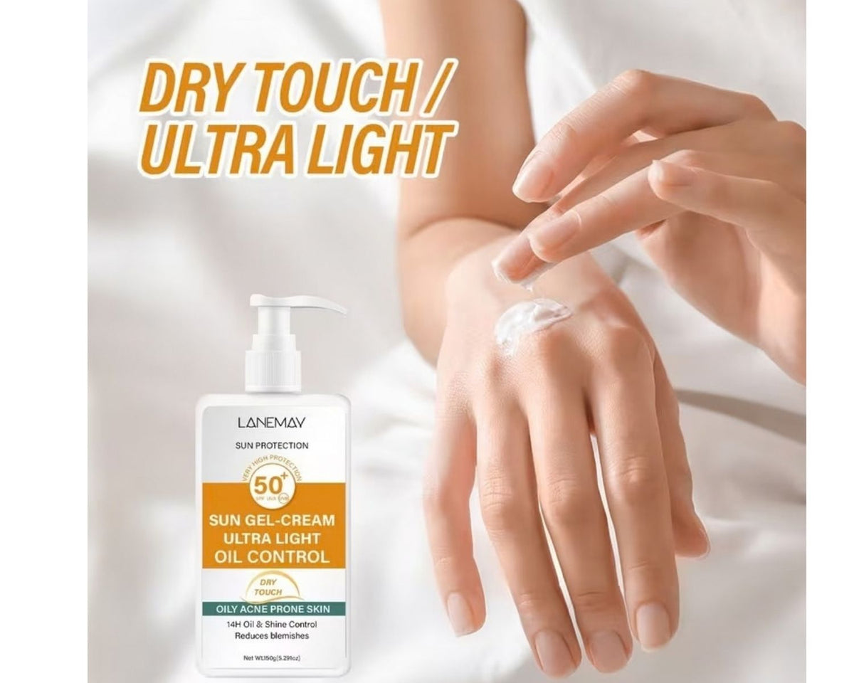 Non sticky sunscreen gel cream