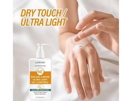 Non sticky sunscreen gel cream