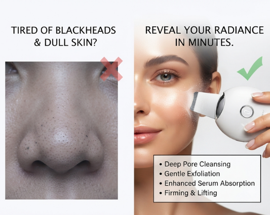 Palm Sonic Facial Cleansing Brush with USB rechargeable design for daily skincare.
