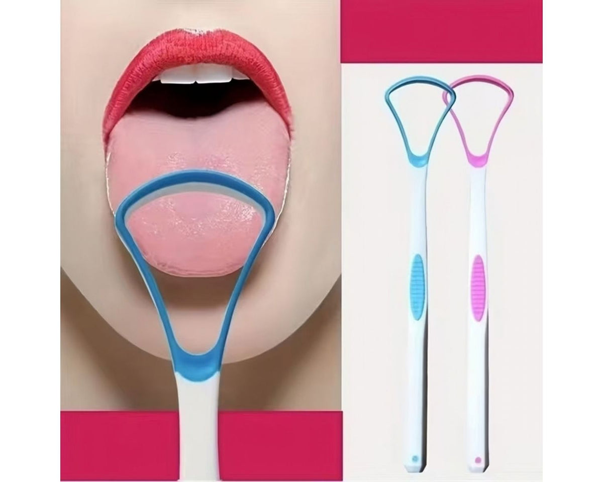 Portable tongue scraper for travel