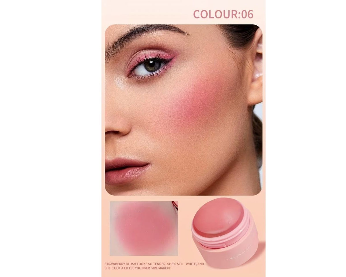 Six shade blush makeup collection