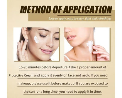 SPF 50+ facial sunscreen for outdoor skincare