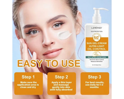 Ultra light sunscreen gel