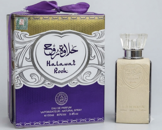 Halawat Rooh Eau de Parfum offering a refined unisex fragrance for daily use.