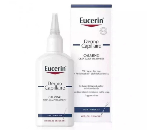 Urea scalp treatment designed to moisturize and comfort the scalp.