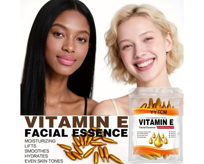 Vitamin E skincare capsules for facial care