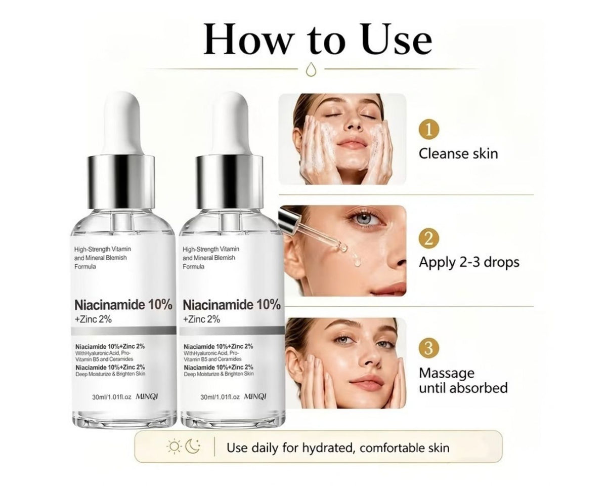 Zinc 2% facial serum for skincare